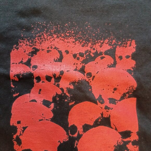 Y2K 2004 The Distillers Red Skulls Coral Fang T-Shirt Adult L New Deadstock - Picture 3 of 12